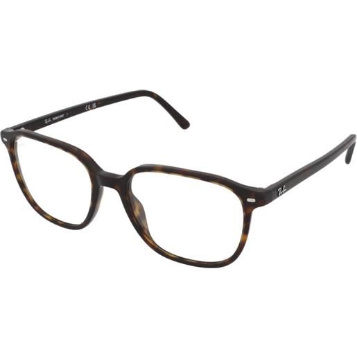 Ray-Ban leonard rb2193 902/gh | occhiali da vista graduati | unisex | plastica | quadrati | havana, marrone | adrialenti
