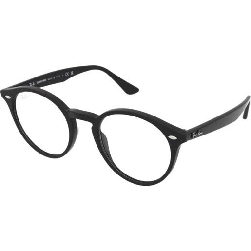 Ray-Ban rb2180 601/mf | occhiali da sole graduati o non graduati | unisex | plastica | tondi, panthos | nero | adrialenti