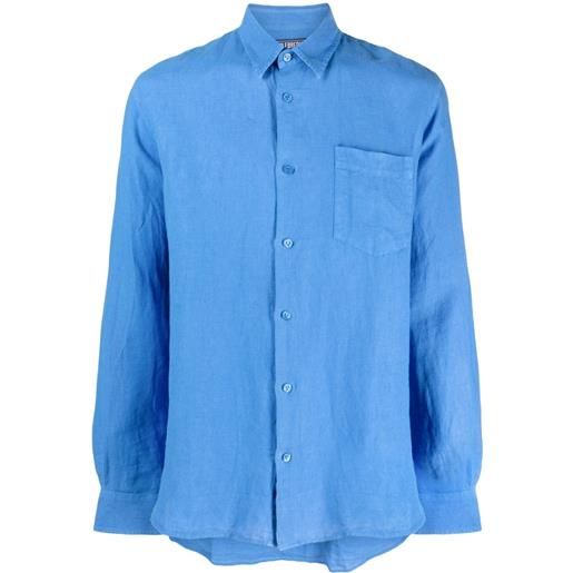 Vilebrequin camicia caroubis - blu