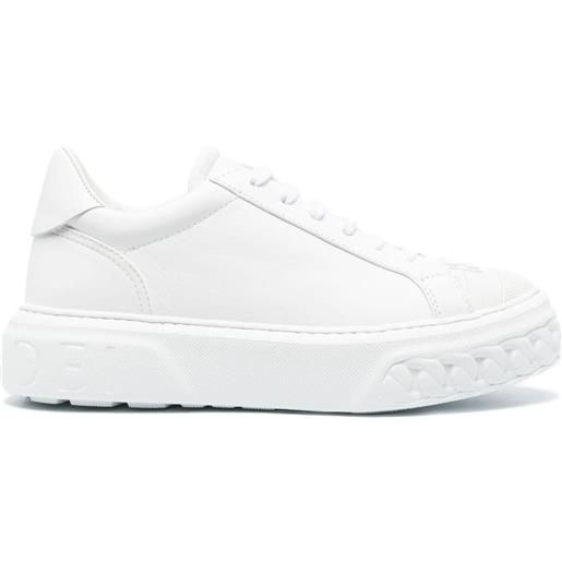 Casadei sneakers con applicazione - bianco