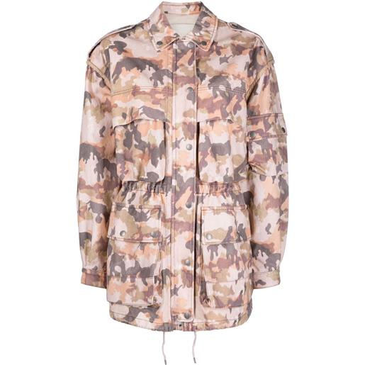 ISABEL MARANT giacca elize con stampa camouflage - toni neutri