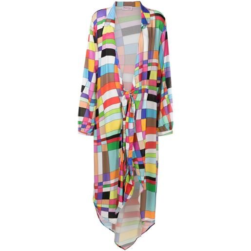 Amir Slama abito lungo con stampa - multicolore