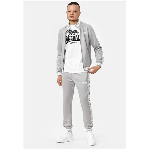 Lonsdale ashwell track suit grigio l uomo