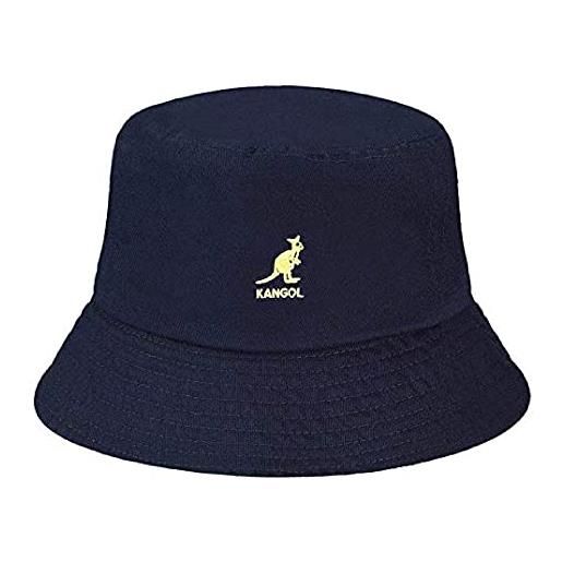 Kangol washed bucket cappello alla pescatora, black (black), m unisex-adulto