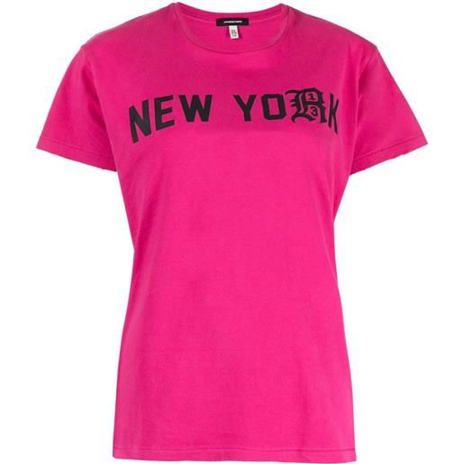 R13 t-shirt con stampa - rosa