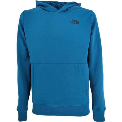THE NORTH FACE maglia graphic hoodie uomo blue coral