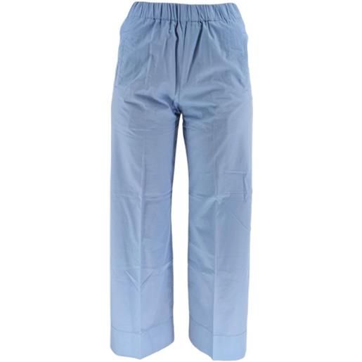 TRUE NYC pantaloni penny tela supima donna powder blue
