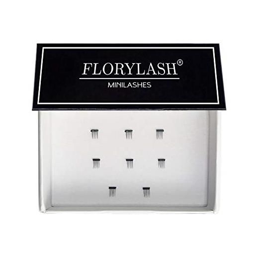 Florylash® | minilashes - 8 piccole ciglia magnetiche di ricambio senza eyeliner con 2 o 3 magneti, magneti di ricambio fatti a mano