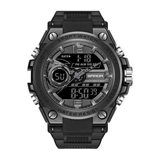 RORIOS sportivo orologio per uomo digitale orologi con sveglia all' aria aperta orologio analogico per uomo orologio militare uomo