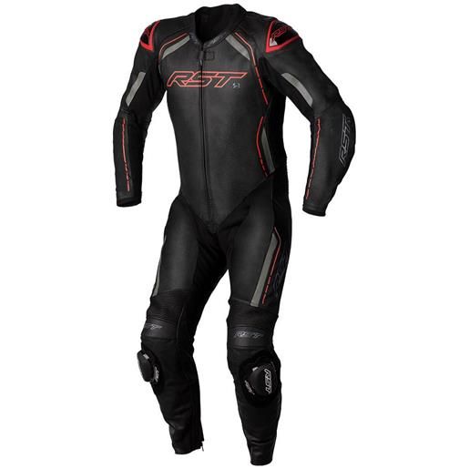 Rst s-1 ce leather suit rosso, nero xl uomo