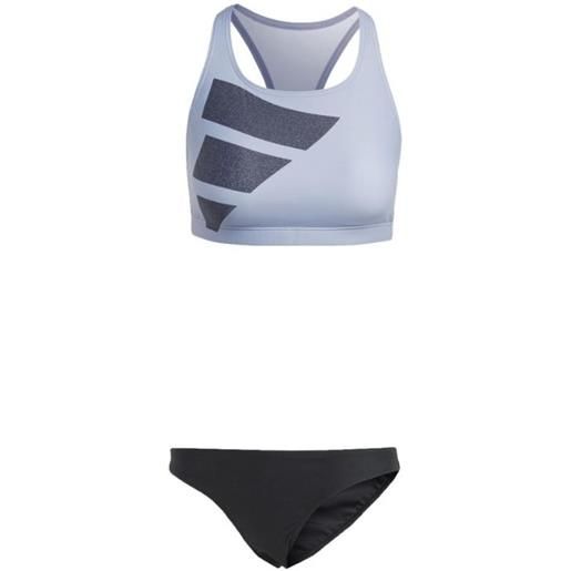 Adidas big bars bikini top+slip carta da zucchero/nero donna