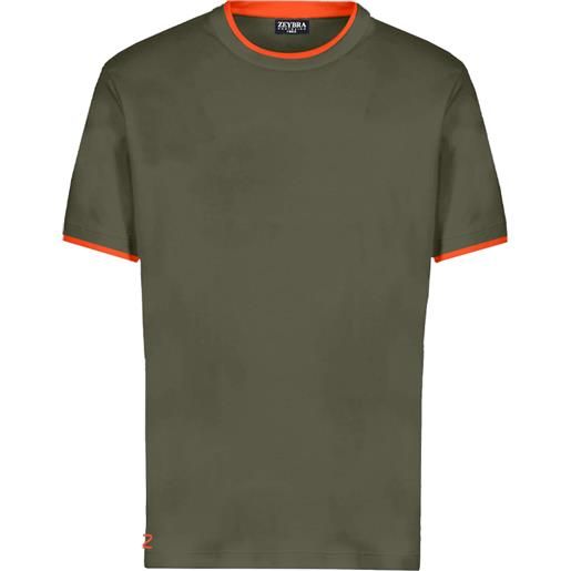 Zeybra - t-shirt doppio collo 100% cotone mility