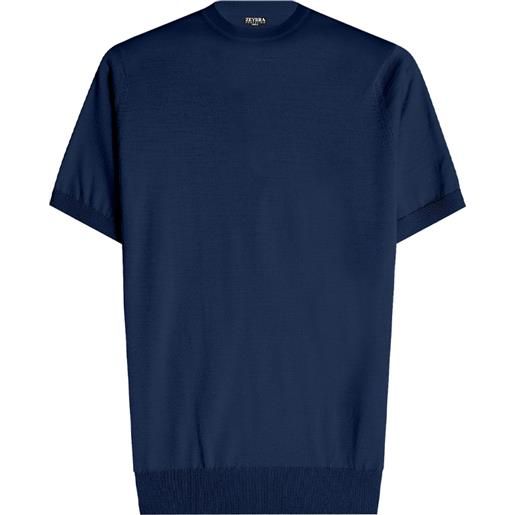 Zeybra - t-shirt uomo 100% cotone crèpe navy
