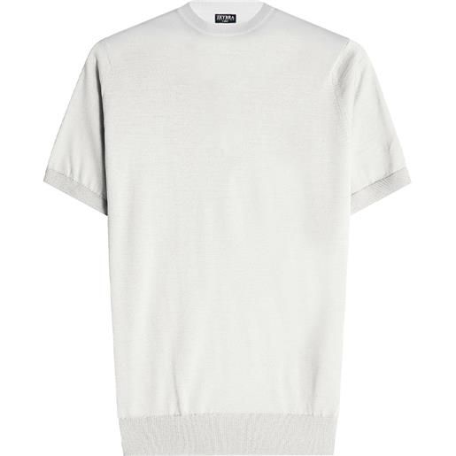 Zeybra - t-shirt uomo 100% cotone crèpe off white