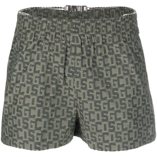 Gcds shorts bling Gcds con monogramma - verde