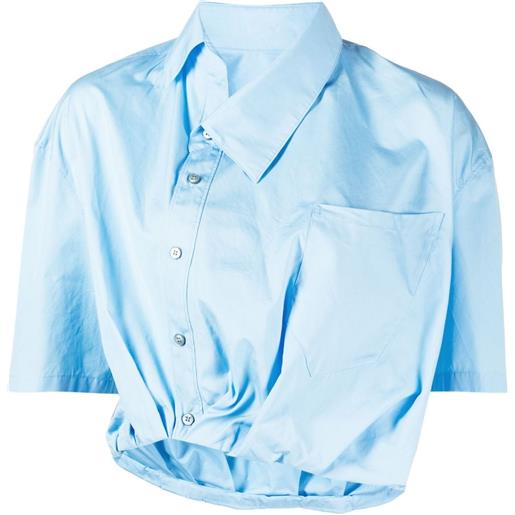 JNBY camicia asimmetrica a maniche corte - blu