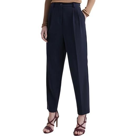TOMMY HILFIGER tapered pleated vis blend pant