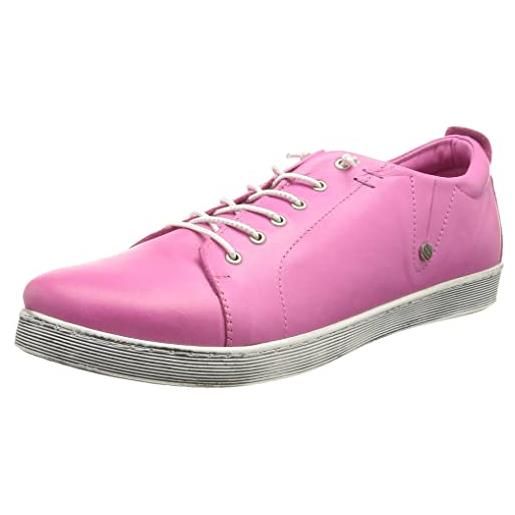 Andrea Conti damen sneaker, scarpe da ginnastica donna, rosa, 40 eu