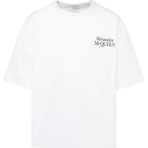 ALEXANDER MCQUEEN t-shirt in cotone con logo