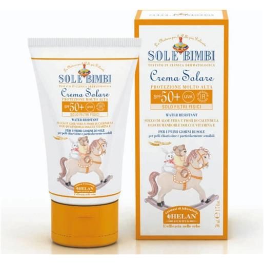 Helan Sole - crema solare per bambini spf50+ protezione molto alta, 50ml