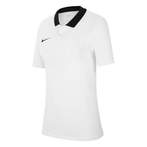 Nike cw6965-010 w nk df park20 polo ss polo donna black/white/white m