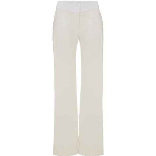Victoria Beckham pantaloni con design a inserti - bianco