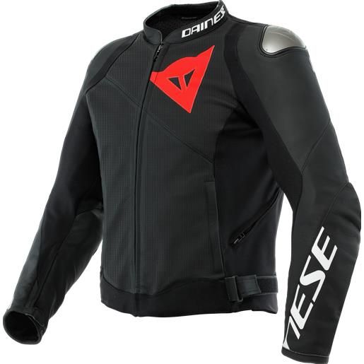 Dainese sportiva leather jacket perf. Black-matt black-matt black-matt | dainese