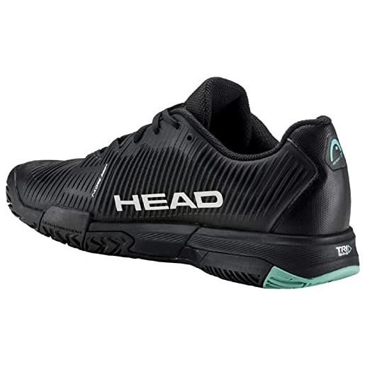 Head revolt pro 4.0 clay uomo, scarpe da bambini, black/teal, 42 eu