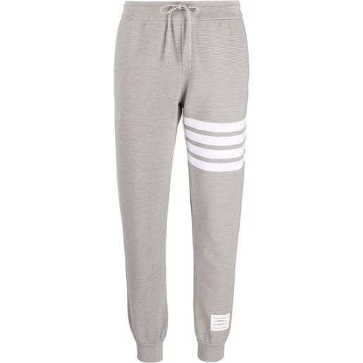 Thom Browne pantaloni sportivi 4-bar - grigio
