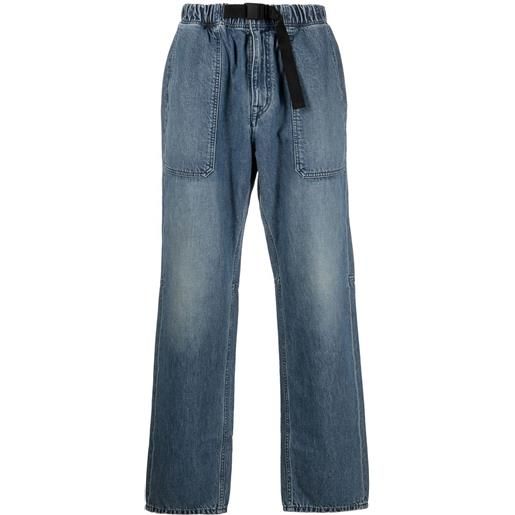 AMBUSH jeans con vita elasticizzata - blu