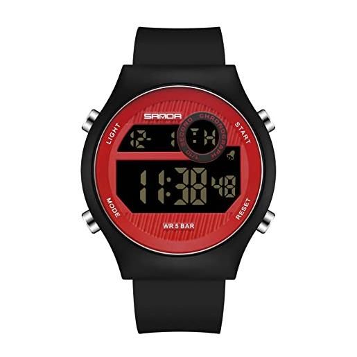 RORIOS orologio digitale da uomo sportivo orologi con sveglia timer cronografo orologi da polso per uomo militare impermeabile orologio