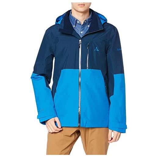 Schöffel giacca da uomo padon m, impermeabile e antivento, giacca traspirante, giacca da trekking con cappuccio rimovibile