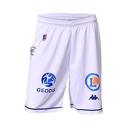 Boulazac bbd - pantaloncini ufficiali da basket per bambini 2018-2019, bambini, shortdombou, bianco, fr: xxs (taille fabricant: 8 ans)