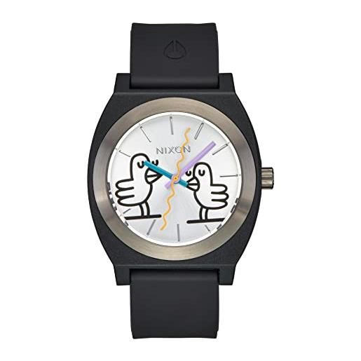 Nixon orologio analogico al quarzo uomo con cinturino in silicone a1366-000-00