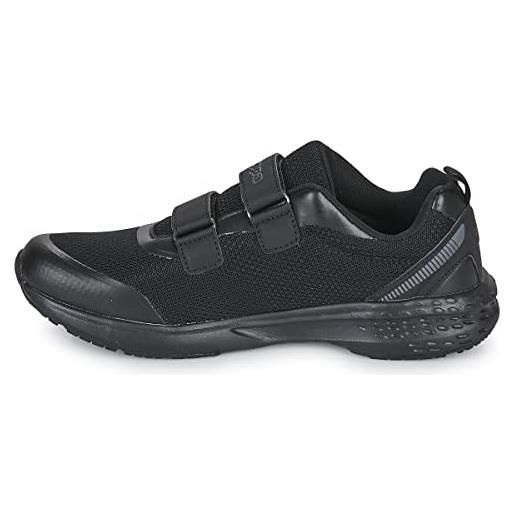 Kappa glinch 2v 2, scarpe da ginnastica basse uomo, nero/gris, 42 eu
