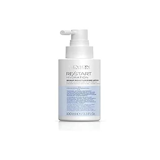 Revlon professional re/start hydration scalp moisturizing lotion, trattamento riequilibrante per il cuoio capelluto, lozione idratante, idratante leave in, 100 ml