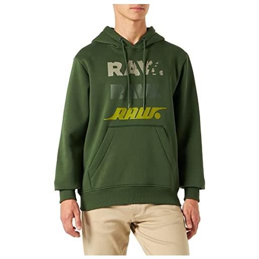 G-STAR RAW men's triple raw. Hoodie, marrone (autumn leaf d22318-a971-8847), l