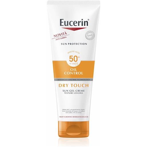 Eucerin oil control dry touch sun gel-creme spf50+ 200ml gel solare corpo alta prot. , crema solare corpo alta prot. 