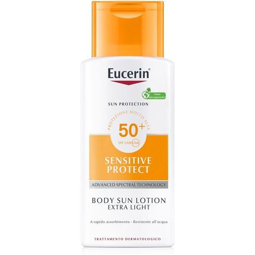 Eucerin sensitive protect sun lotion extra light spf50+ 150ml latte solare corpo alta prot. , crema solare corpo alta prot. 