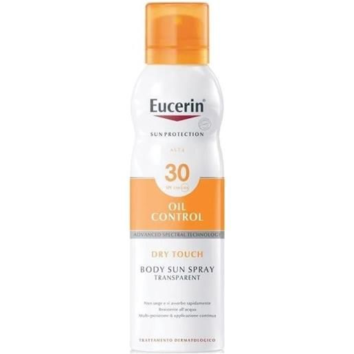 Eucerin oil control sun spray transparent dry touch spf30 200ml spray solare corpo alta prot. 