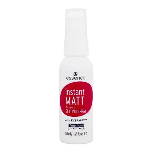 Essence instant matt make-up setting spray spray fissativo leggero con effetto opaco 50 ml