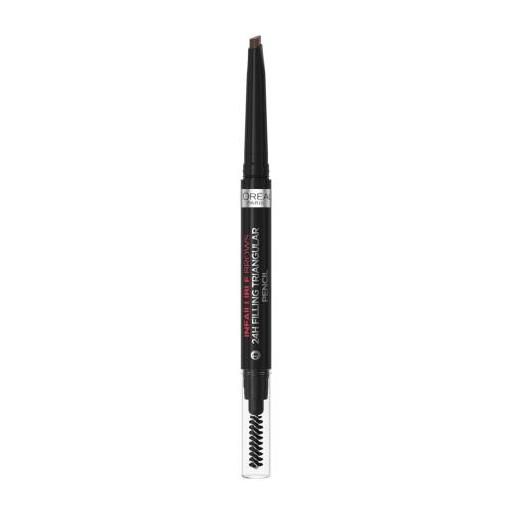 L'Oréal Paris infaillible brows 24h filling triangular pencil matita per sopracciglia waterproof 1 ml tonalità 03 dark brunette