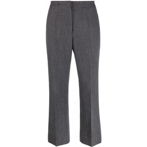 Jil Sander pantaloni svasati crop - grigio