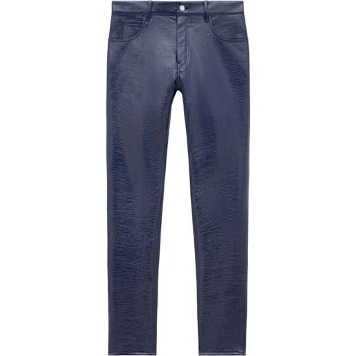 Courrèges pantaloni slim - blu