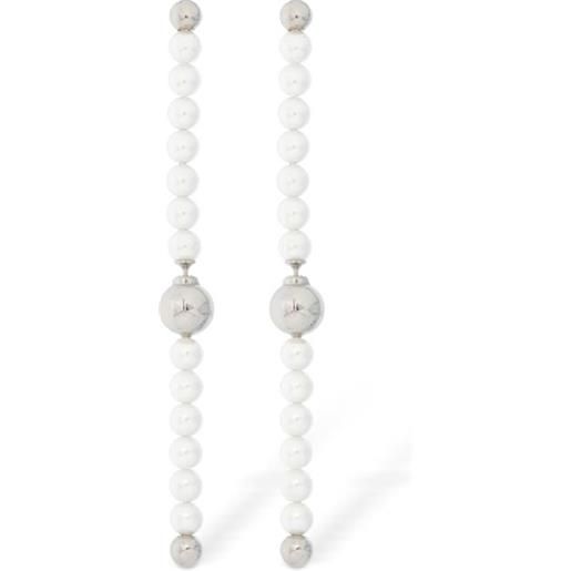 Y/PROJECT orecchini bead branch con perle d'imitazione