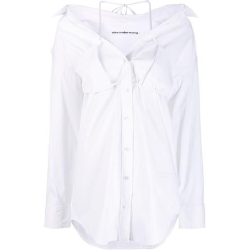 Alexander Wang camicia con design a strati - bianco