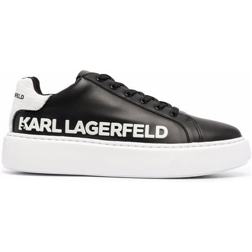 Karl Lagerfeld sneakers maxi kup con stampa - nero