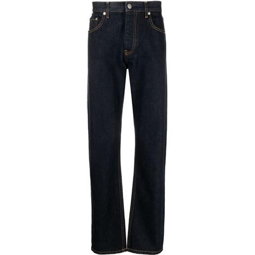 Helmut Lang jeans dritti con vita media anni '98 - blu