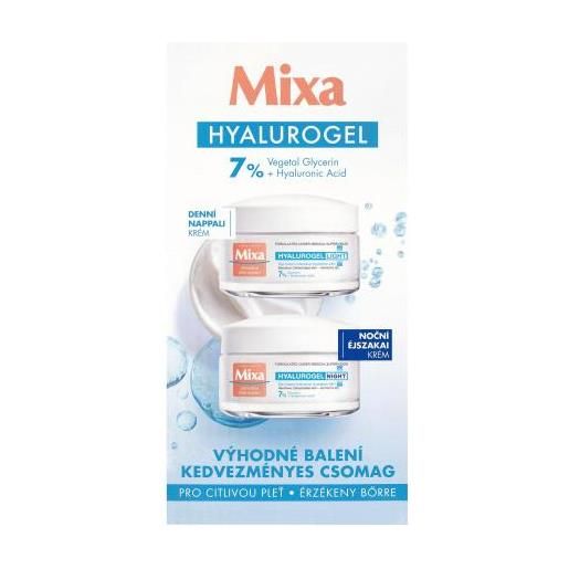 Mixa hyalurogel cofanetti crema giorno hyalurogel light 50 ml + crema notte hyalurogel night 50 ml per donna