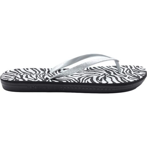 Superga sandali argento/zebrato